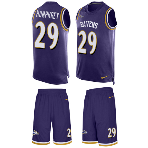 Nike Ravens #29 Marlon Humphrey Purple Team Color Men's Stitched NFL Limited Tank Top Suit Jersey